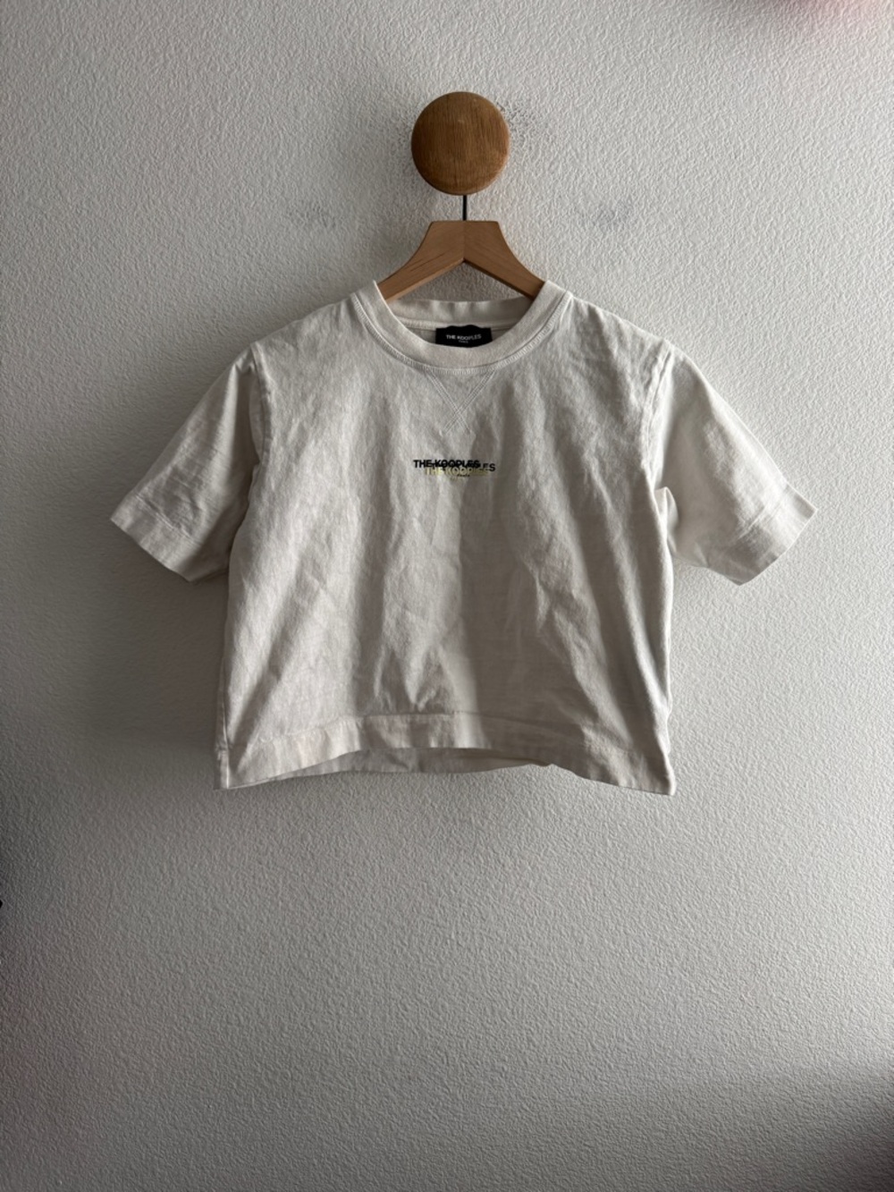 The Kooples Boxy Cropped Logo Tee